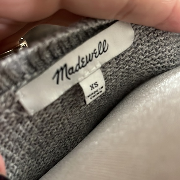 Madewell Gray Knit Sweater Size XS - Picture 2 of 5